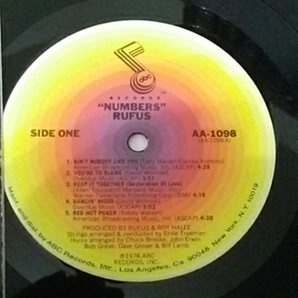 Numbers Rufus Album - Picture 2 of 2